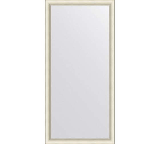 Изображение товара Зеркало EVOFORM в багетной раме - белый с серебром 60 mm (74x154 cm) BY 7624