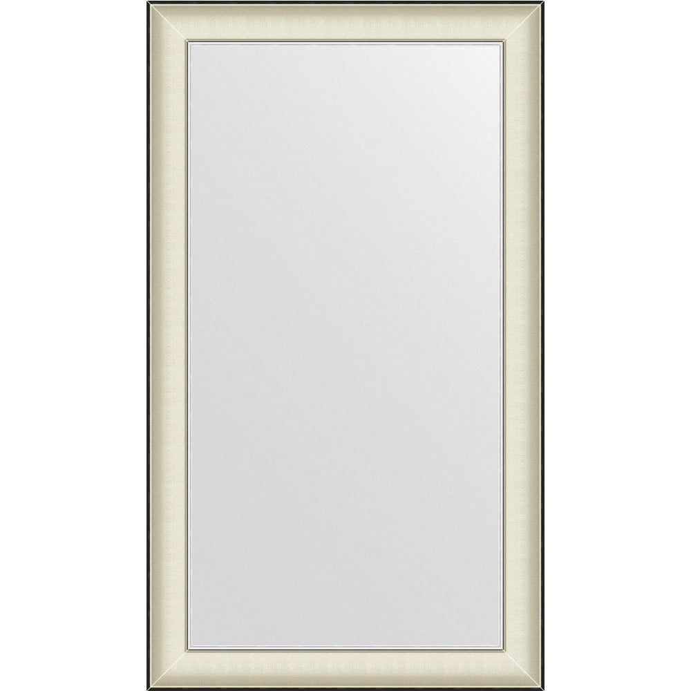 Изображение товара Зеркало EVOFORM в багетной раме белая кожа с хромом 68x118 см модель BY 7631