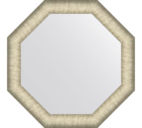Изображение товара Зеркало EVOFORM в багетной раме - брашированное серебро 59 mm (55x55 cm) BY 7428