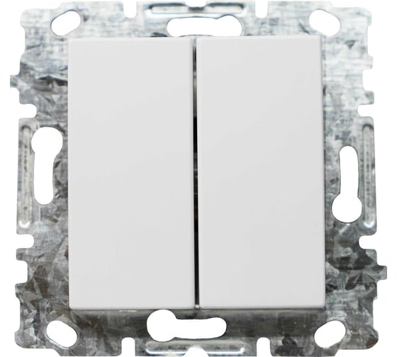 Изображение товара Выключатель Metronex Electric Roma двухклавишный без рамки FVK000201BEL