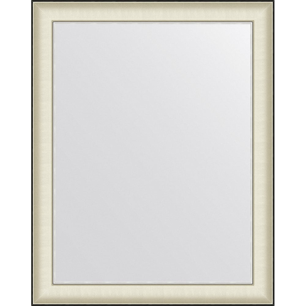 Изображение товара Зеркало EVOFORM в багетной раме белая кожа с хромом 78x98 см