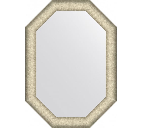 Изображение товара Зеркало EVOFORM в багетной раме - брашированное серебро 59 mm (50x70 cm) BY 7424