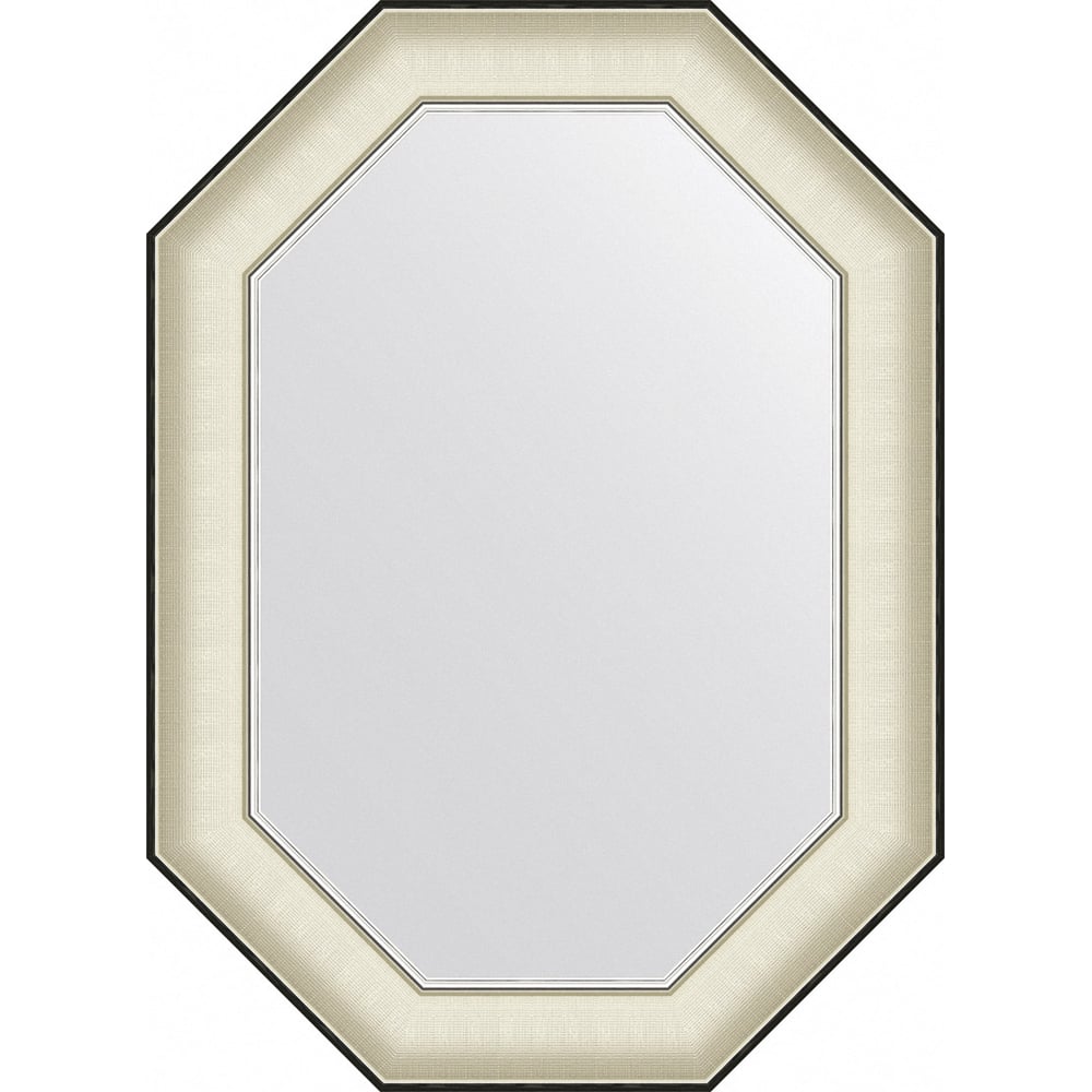 Изображение товара Зеркало EVOFORM в багетной раме 54x74 см белая кожа с хромом BY 7442