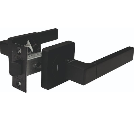 Изображение товара Дверная ручка r06.081 mbp в комплекте с дверной защелкой c-03b kevlar mbp VETTORE черный матовый 102