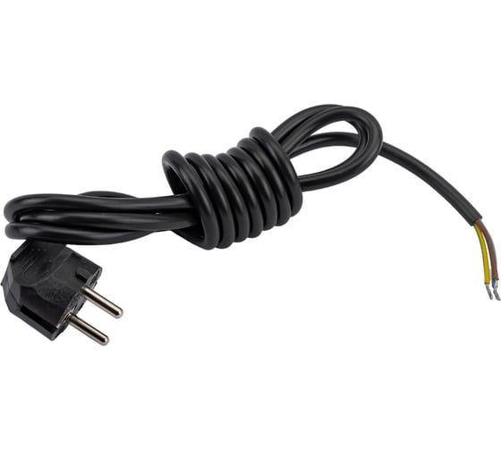 Изображение товара Сетевой шнур СПб УПП-5 с вилкой пвс 3x1,0-81 черный 2,2 м 99928141