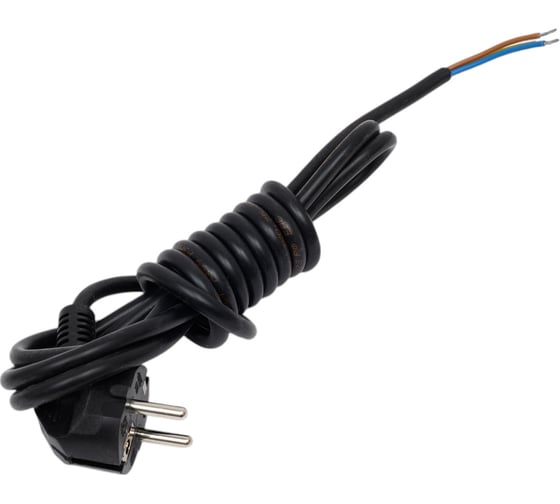 Изображение товара Сетевой шнур СПб УПП-5 с вилкой пвс 3x0,75-81 черный 2,2 м 99927930