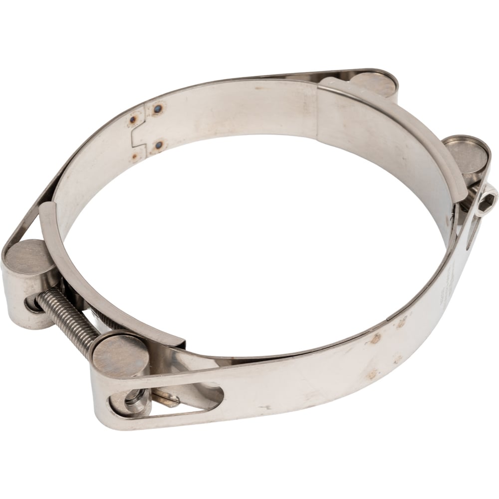 Изображение товара Двухболтовый силовой хомут TITAN LOCK 110-120 мм из нержавеющей стали