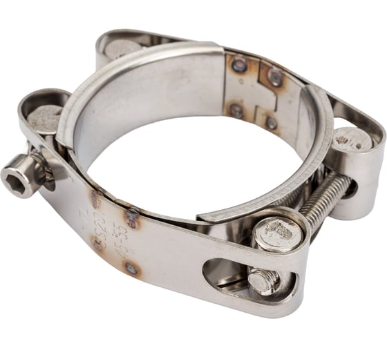 Изображение товара Двухболтовый силовой хомут TITAN LOCK 45-55 мм, нерж. сталь TL45-55DRCSS