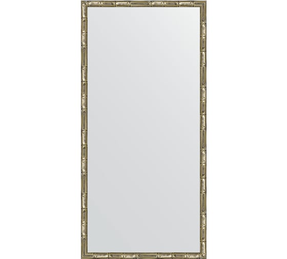 Изображение товара Зеркало EVOFORM в багетной раме - серебряный бамбук 24 mm (47x97 cm) 0694