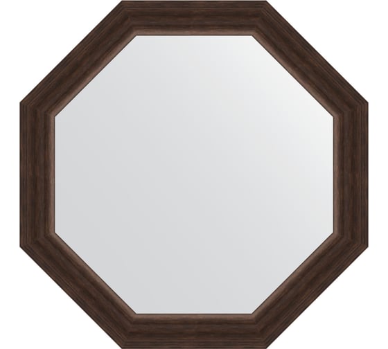 Изображение товара Зеркало EVOFORM в багетной раме - палисандр 62 mm (61,6x61,6 cm) 3722