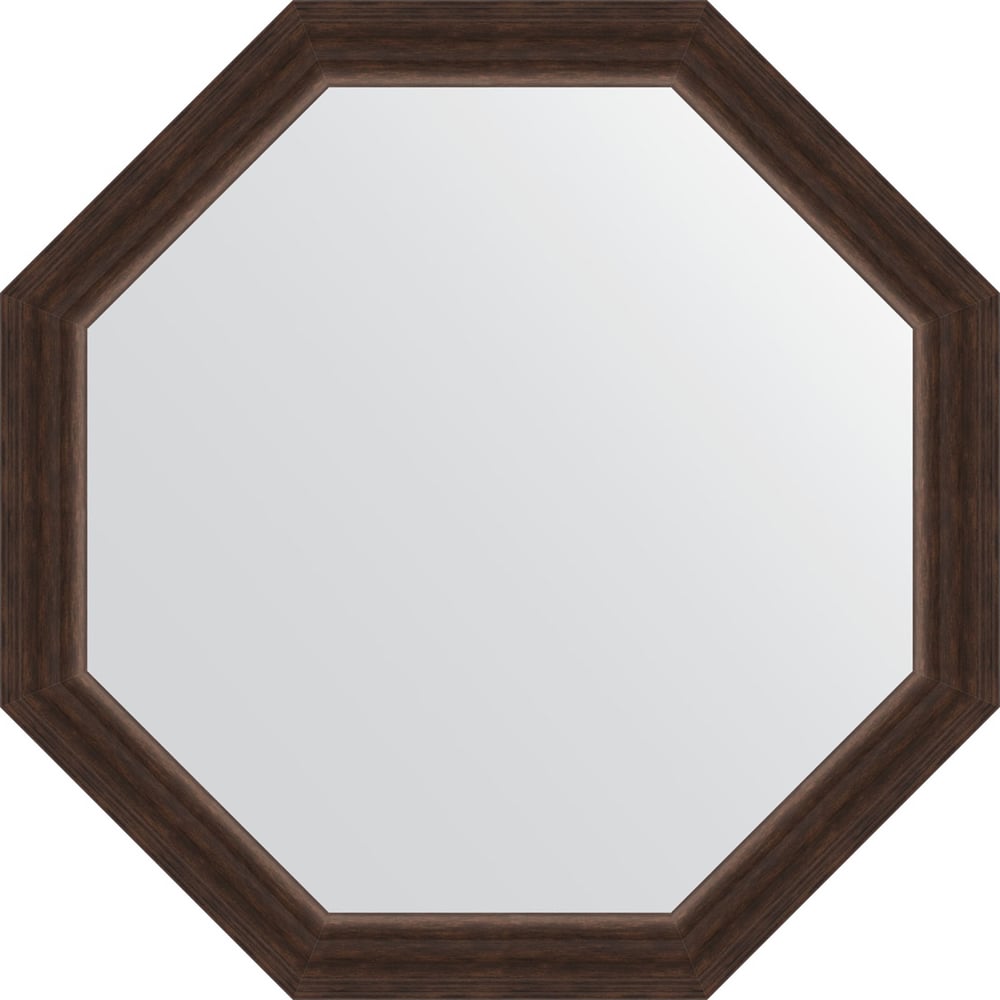 Изображение товара Зеркало EVOFORM в багетной раме 71,6x71,6 см серия OCTAGON коричневый