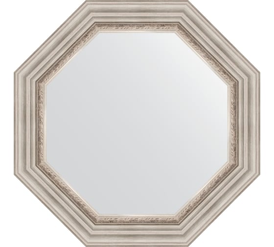 Изображение товара Зеркало EVOFORM в багетной раме - римское серебро 88 mm (66,6x66,6 cm) 3788