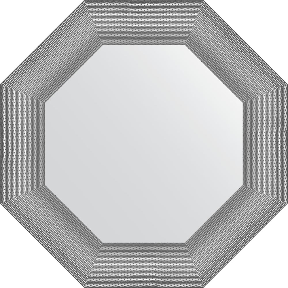 Изображение товара Зеркало EVOFORM в багетной раме серебряная кольчуга 57x57 см