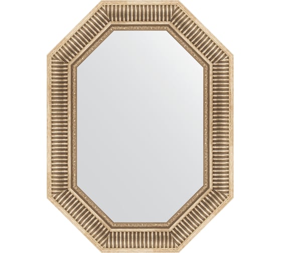 Изображение товара Зеркало EVOFORM в багетной раме - серебряный акведук 93 mm (57x77 cm) 7201