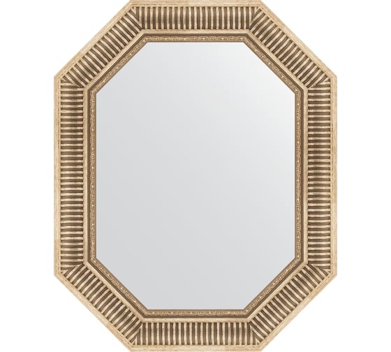 Изображение товара Зеркало EVOFORM в багетной раме - серебряный акведук 93 mm (62x77 cm) 7202