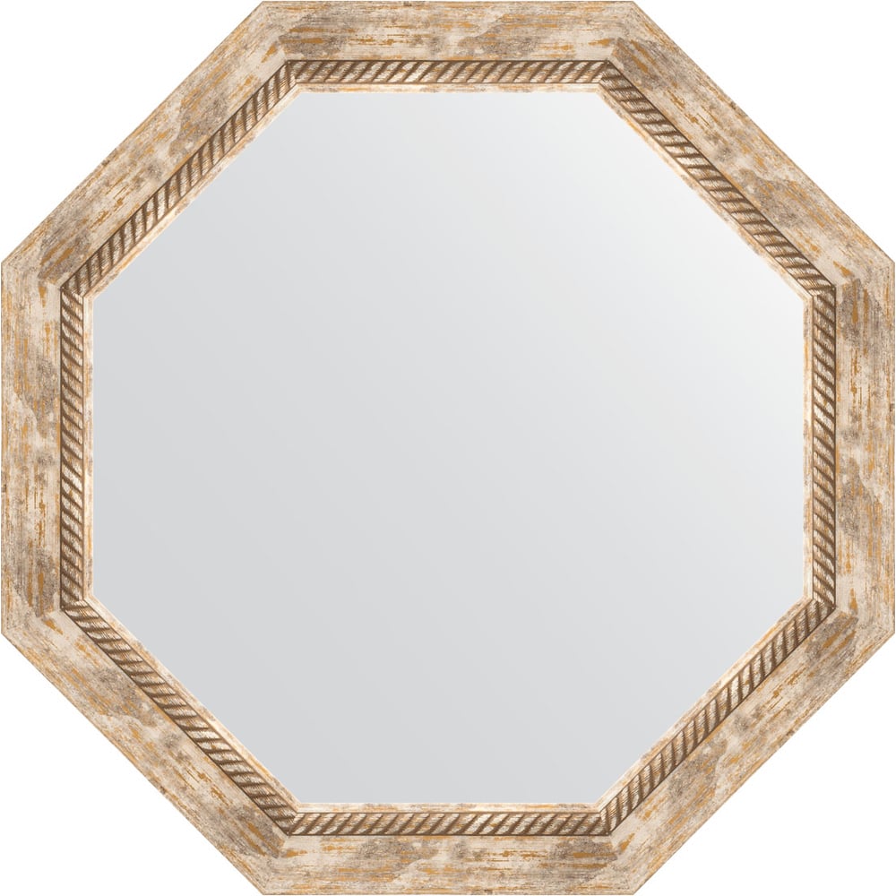 Изображение товара Зеркало EVOFORM в багетной раме прованс 68x68 см многоугольное бежевое