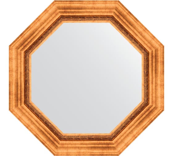 Изображение товара Зеркало EVOFORM в багетной раме - римское золото 88 mm (61x61 cm) 7340