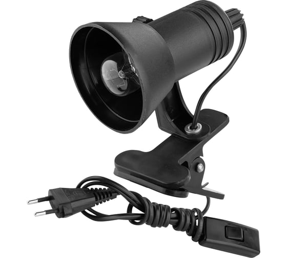 Изображение товара Светильник на прищепке СПб УПП-5 (черный с лампой) 99927958