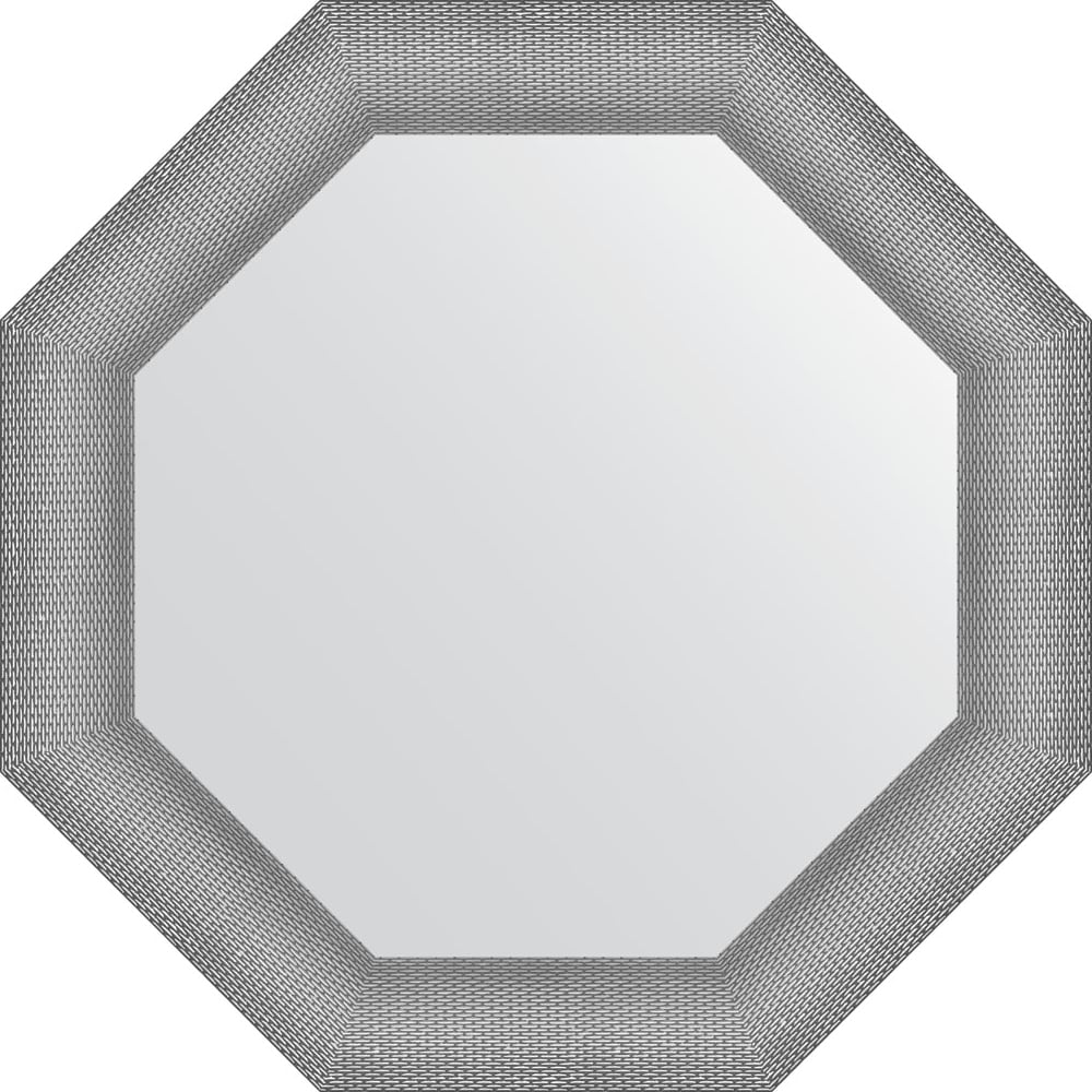 Изображение товара Зеркало EVOFORM в багетной раме серебряная кольчуга 71x71 см стильное интерьерное зеркало