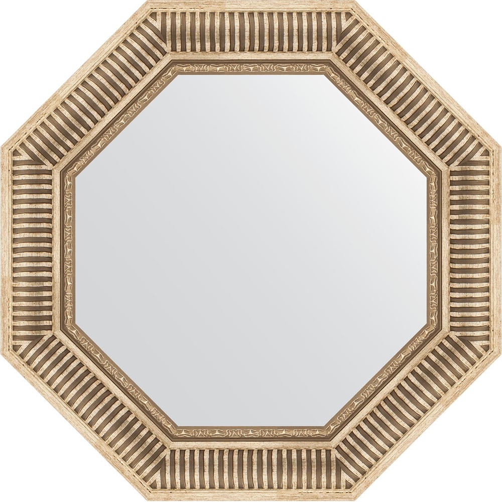 Изображение товара Зеркало EVOFORM в багетной раме серебро 62x62 см OCTAGON