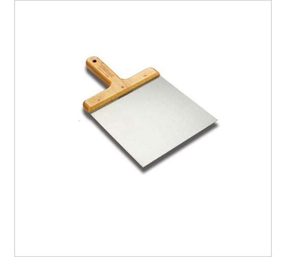 Изображение товара Шпатлевочная лопатка DEKOR HASSAN 180x180 деревянная ручка, нержавеющая сталь 242
