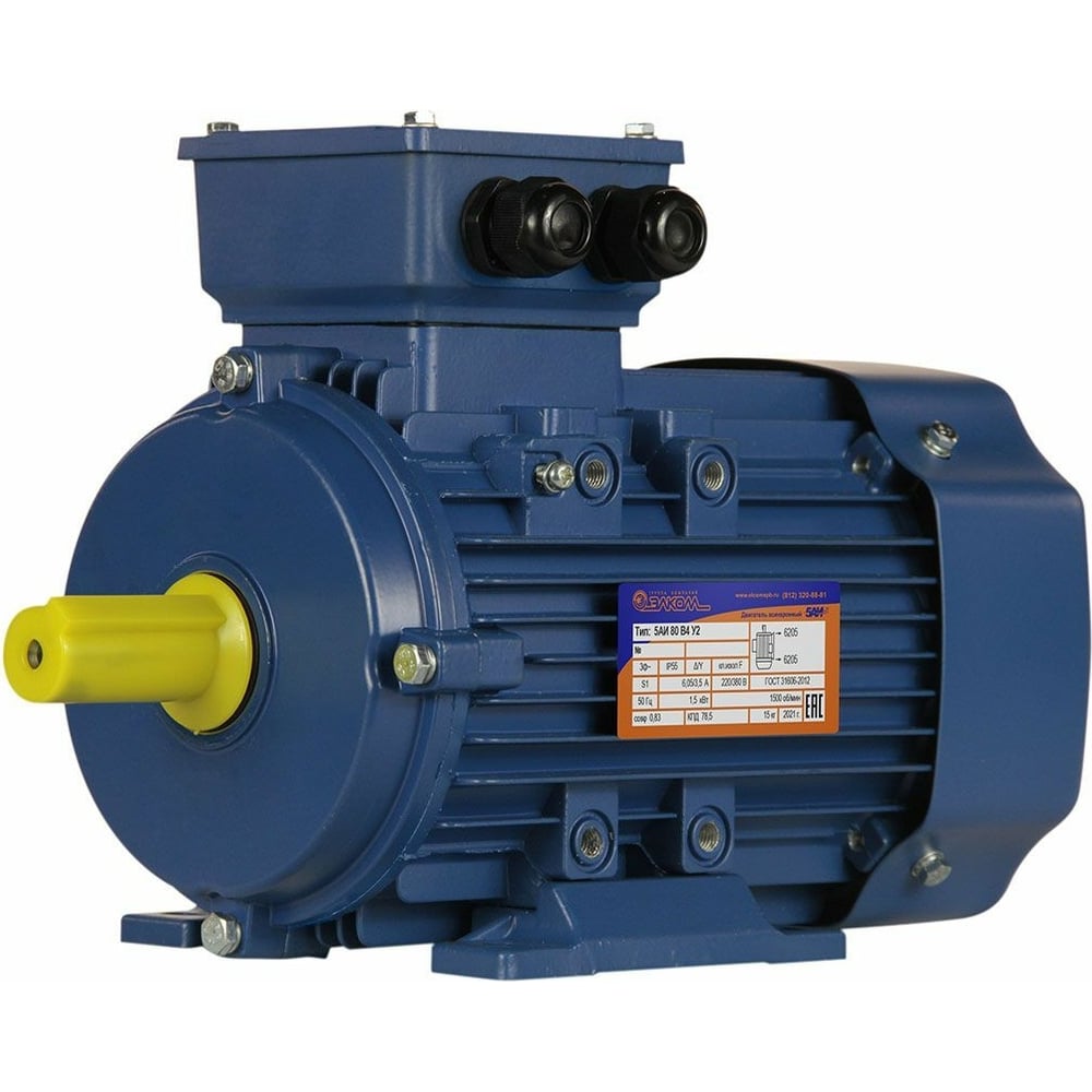 Изображение товара Электродвигатель 5АИ 80 В8 FT100 0.55/750 IM 2181 01.01.221571