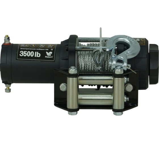 Изображение товара Электрическая лебедка Habert 3500LBS, стальной трос 00-00157118