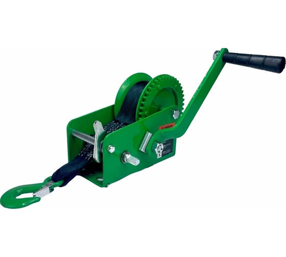 Изображение товара Лебедка ручная барабанная HITCH HW 900 кг лента 10 м SZ073177