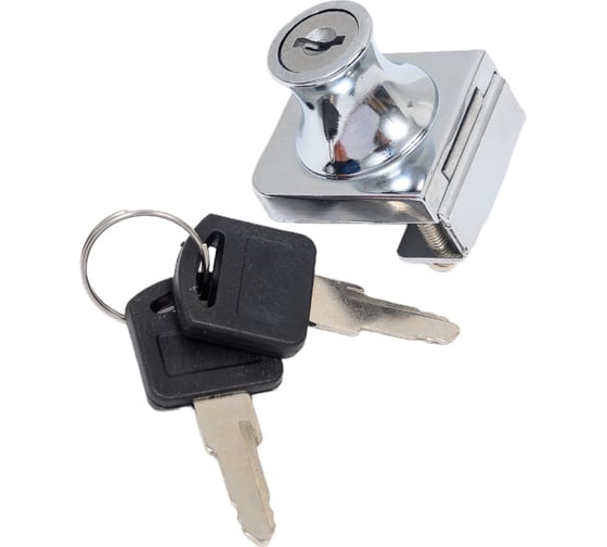 Изображение товара Накладной замок для стекла Mebax 1, хром 00-00002165