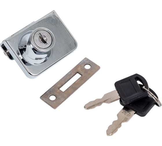 Изображение товара Накладной замок для стекла Mebax 2, хром 00-00002164