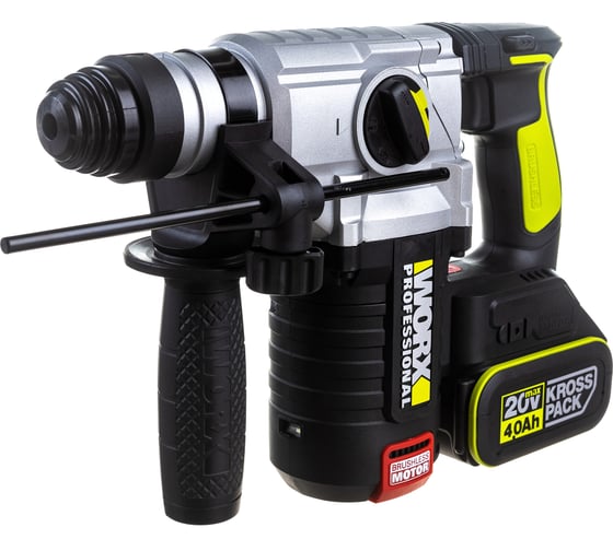 Изображение товара Аккумуляторный перфоратор WORX Professional WU388