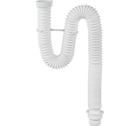 Изображение товара Сифон гофрированный VIRPLAST "Элит" 1 1/2x50/40 мм без выпуска, удлинённый L1200 30980623