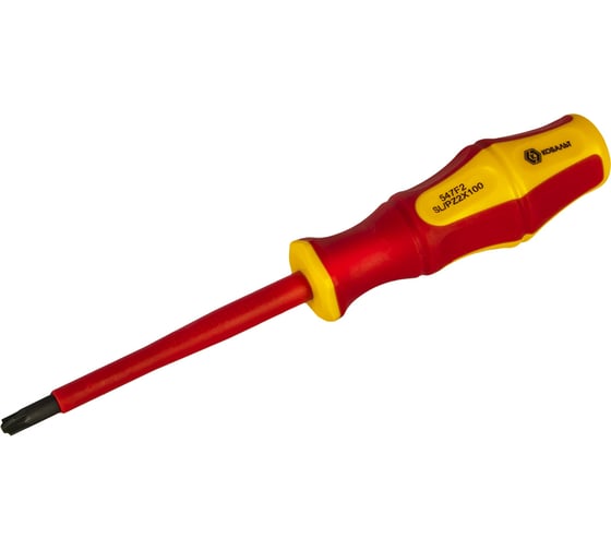 Изображение товара Диэлектрическая отвертка КОБАЛЬТ Ultra Grip FL/PZ-2x100 мм, CR-V, двухкомпонентная рукоятка 799-734