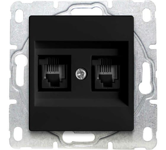 Изображение товара Розетка Metronex Electric Roma для LAN + Phone двойная без рамки FRZMT010204CMT