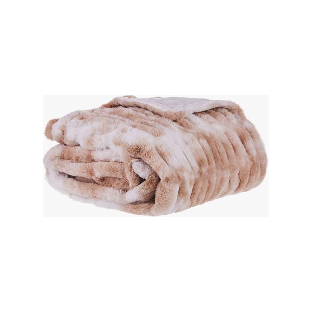 Изображение товара Плед Moroshka Zolotoy Roy 130x160 см бежево-белый уют для дома