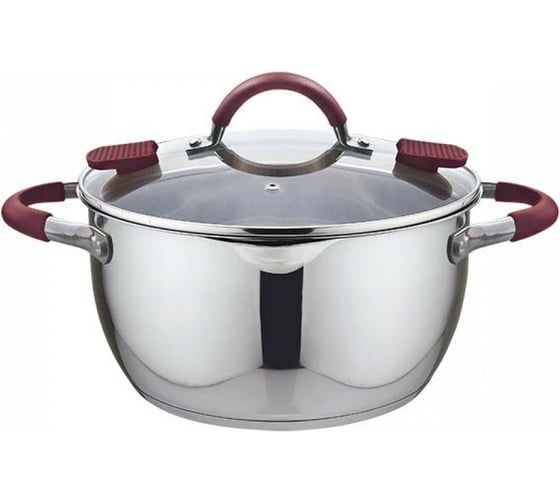 Изображение товара Кастрюля из нерж стали со сливом Ladina VALERI 24см 4,7л индукция /4 64024