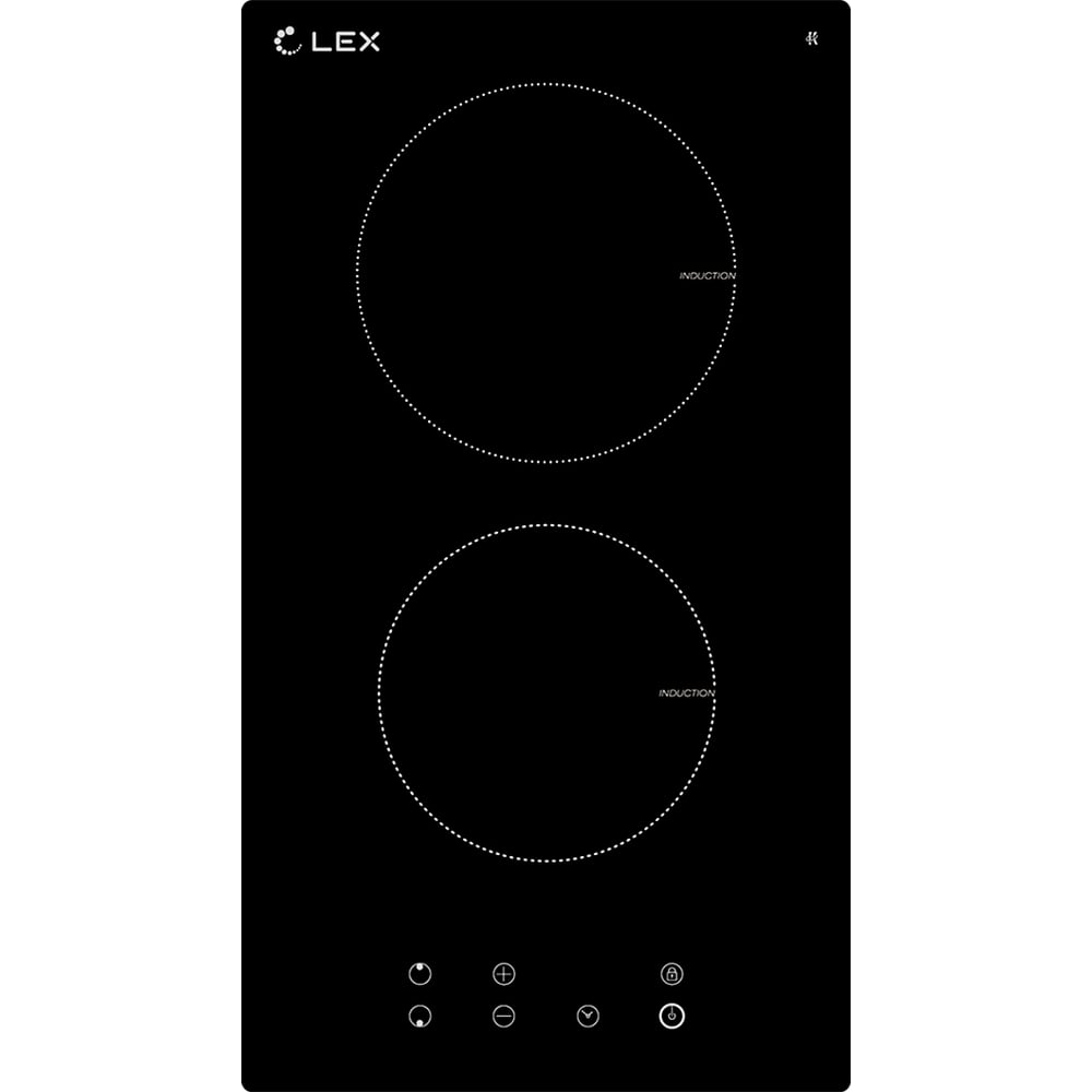 Изображение товара Встраиваемая индукционная панель Lex EVI 320 BL с двумя конфорками стиль Modern