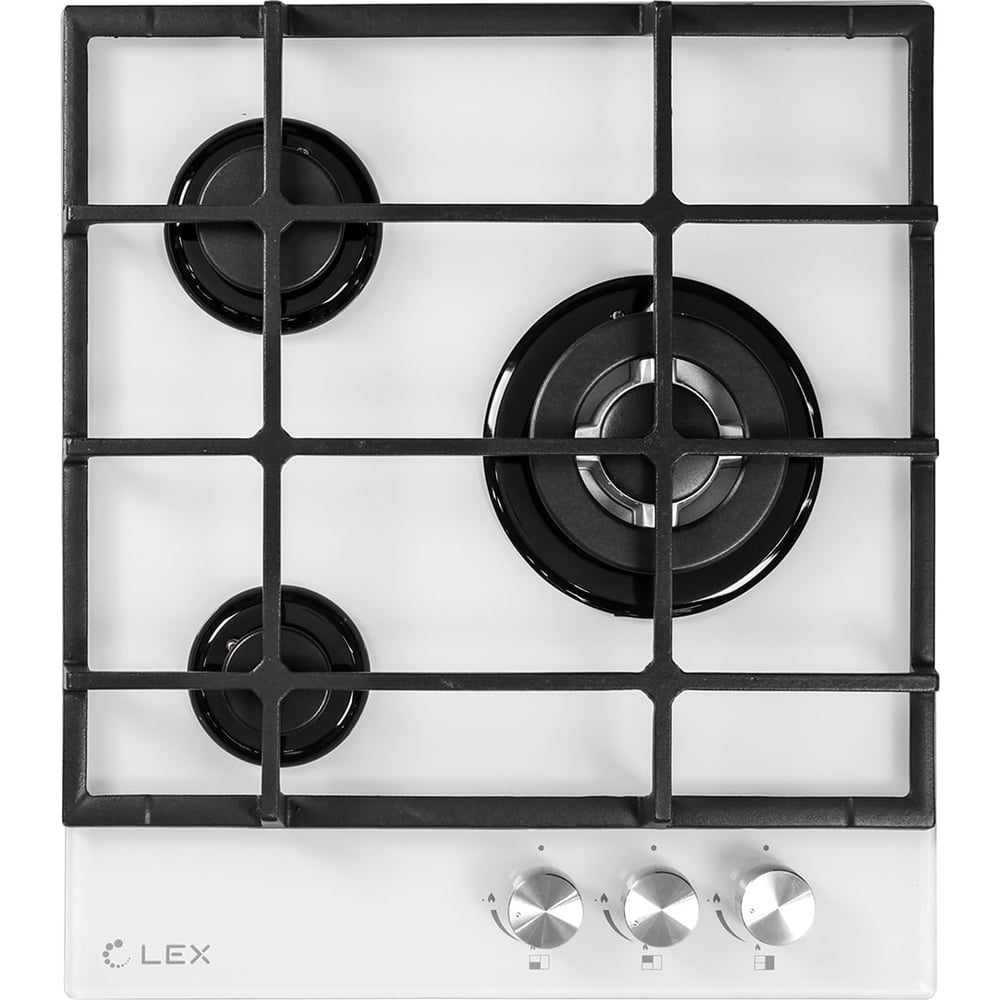 Изображение товара Встраиваемая газовая панель Lex GVG 431 WH с электроподжигом и газ-контролем