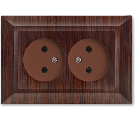 Изображение товара Розетка Metronex Electric Roma двойная без заземления FRZ00010201FRN