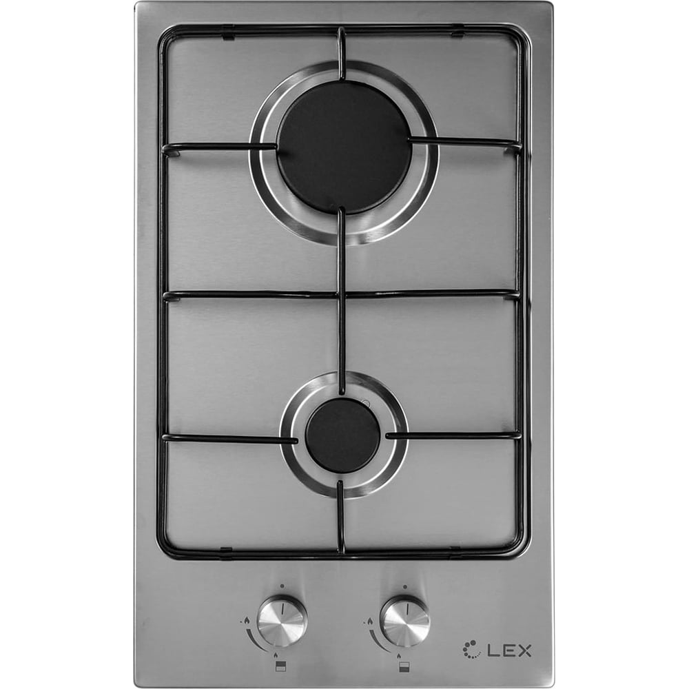 Изображение товара Встраиваемая газовая панель Lex GVS 320 IX нержавеющая сталь современный дизайн