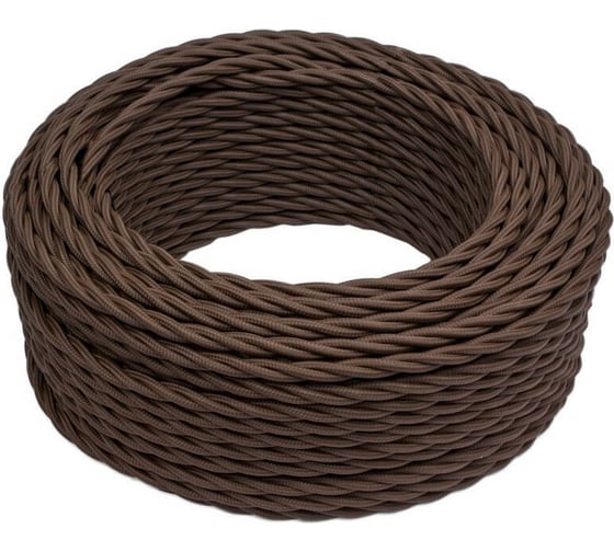 Изображение товара Провод Bironi 2x1,5, коричневый, матовый, 150 метров B1-424-72-150