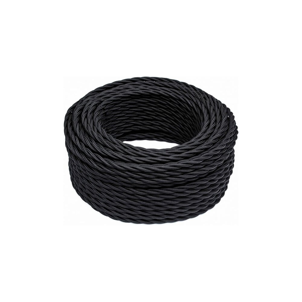 Изображение товара Провод Bironi 2x2,5, черный, матовый, 20 метров B1-425-73-20