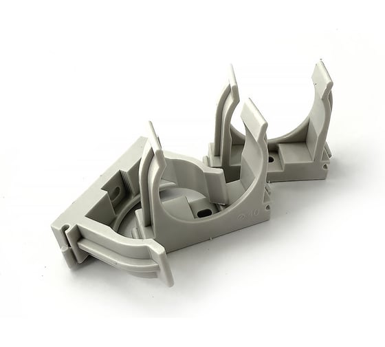 Изображение товара Крепежная клипса для монтажа газовым монтажным пистолетом FIXPISTOLS F-CPE 40 серая, 25 шт. 2-2-4-4652