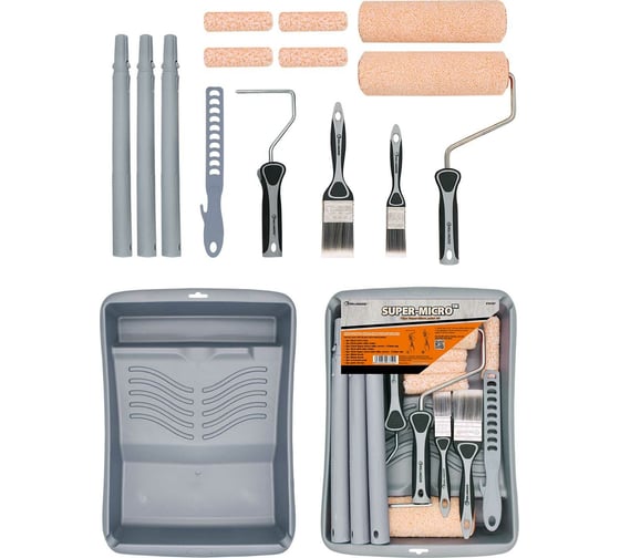 Изображение товара Малярный набор Rollingdog SUPER-MICRO, 15 предметов, 70187
