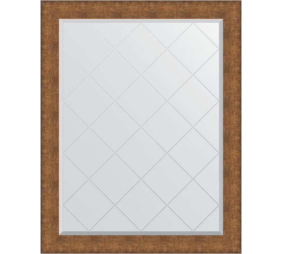 Изображение товара Зеркало EVOFORM с гравировкой в багетной раме - медная кольчуга 88 мм (97x122 см) BY 4561