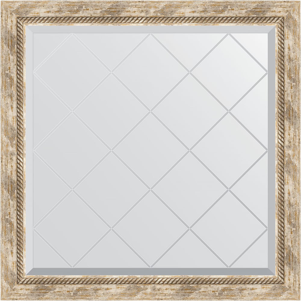 Изображение товара Зеркало EVOFORM с гравировкой в багетной раме прованс 83x83 см BY 4306