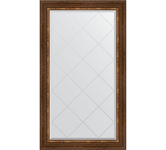 Изображение товара Зеркало EVOFORM с гравировкой в багетной раме - римская бронза 88 мм (76x131 см) BY 4234