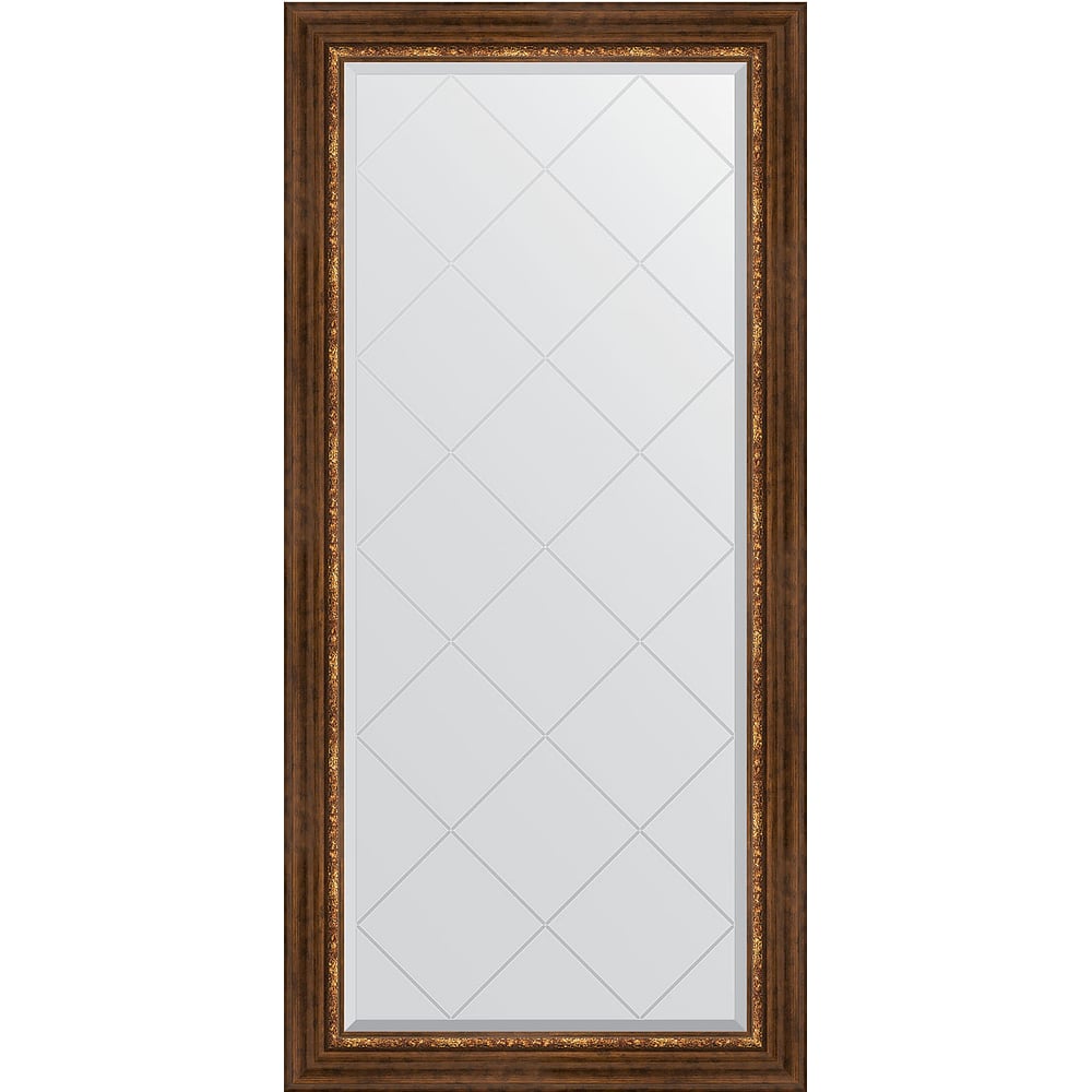 Изображение товара Зеркало EVOFORM с гравировкой в багетной раме римская бронза 76x158 см