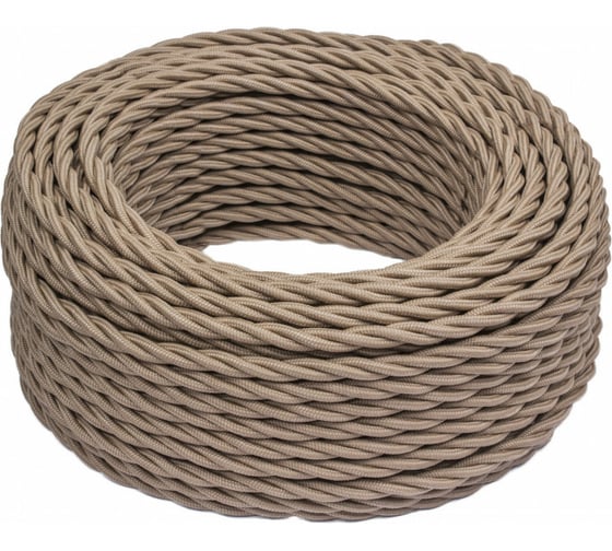 Изображение товара Провод Bironi 3x0,75 капучино (матовый) 50м B1-432-716-50