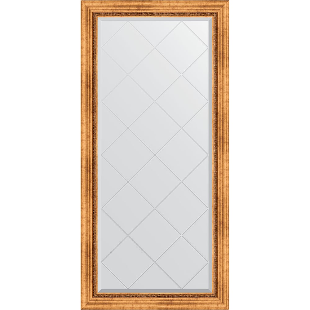 Изображение товара Зеркало EVOFORM с гравировкой в багетной раме 76x158 см римское золото